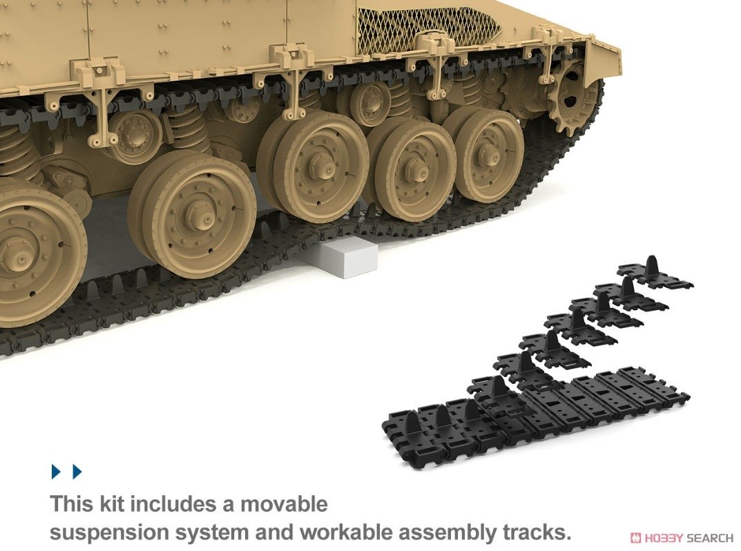 Meng Model TS-049 Israel Main Battle Tank Merkava Mk.4/4LIC w/Nochri-Kal Mine Roller System 1/35 – immagine 7