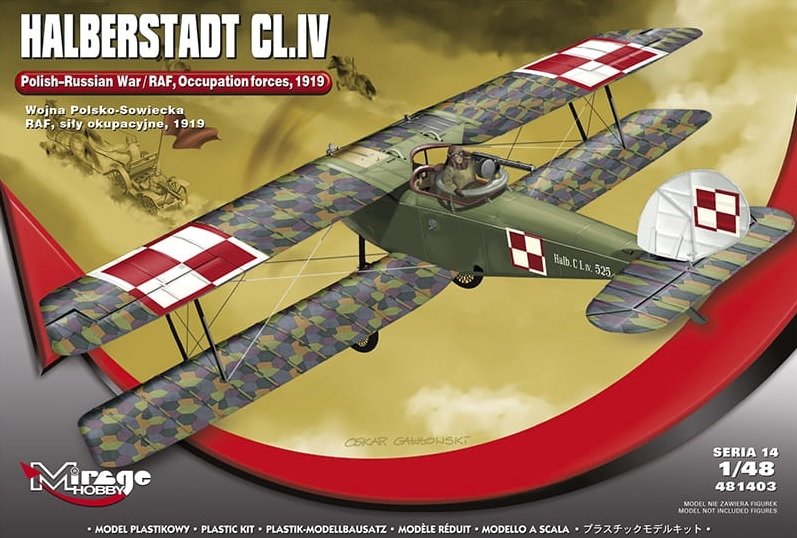 Mirage-Hobby 481403 HALBERSTADT CL.IV Guerre polono-soviétique / Forces d'occupation de la RAF 1919 1/48