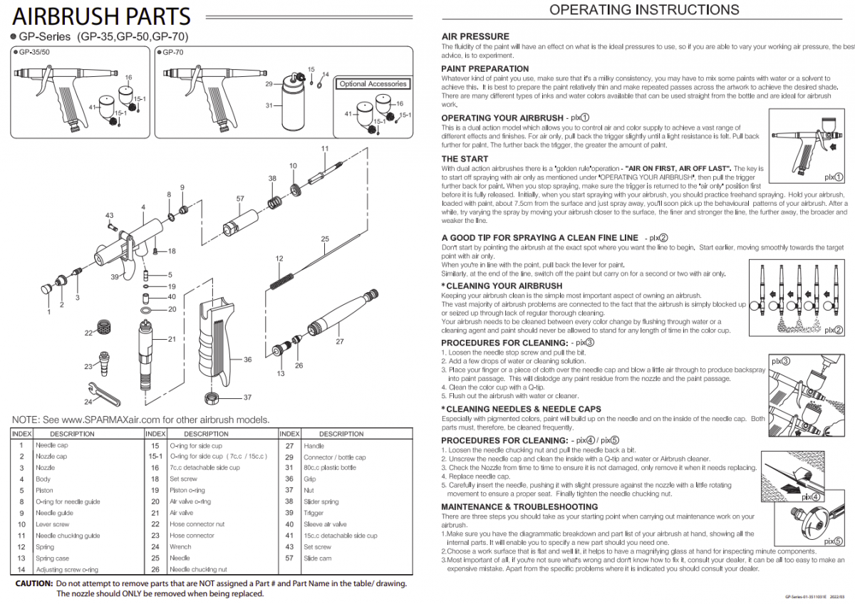 Pistolet à peinture Sparmax GP-70 - Buse de 0,7 mm  – image 2