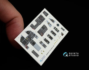 Quinta Studio QD48039 F-15C 3D-Printed &amp;amp; coloured Interior on decal paper (for GWH kit) 1/48 – immagine 6