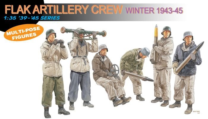 Dragon 6275 Flak Artillery Crew(Winter1943-45) 1/35
