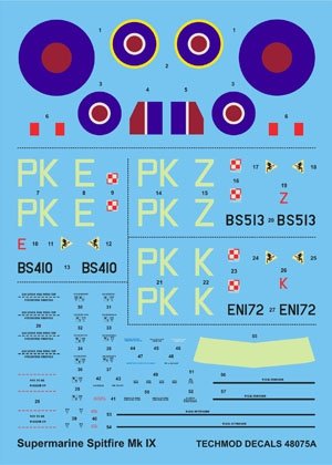 Techmod 48075 - Supermarine Spitfire F.IX (Gabreski’s Spitfires) 1/48