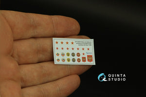 Quinta Studio QP135004 Stars and National emblems for Soviet/Russian warships 1/350 – Bild 12