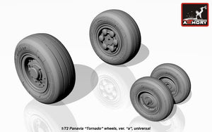 Armory Models AW72501a Panavia Tornado wheels, w/ tyres type “a” (DL) 1/72 – Bild 2