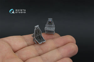 Quinta Studio QD+48590 MH-60L Blackhawk 3D-Printed &amp; coloured Interior on decal paper (ICM) (with 3D-printed resin parts) 1/48
