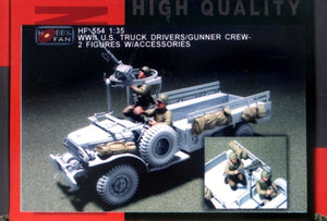 Hobby Fan HF554 WW II U.S. TRUCK DRIVERS/GUNNER CREW-2 FIGURES W/ACCESSORIES 1/35 – Bild 2