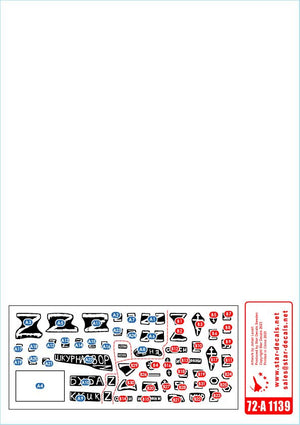 Star Decals 72-A1139 Guerre en Ukraine n° 9. T-72B3 russe (octobre 2016) 1/72  – image 3