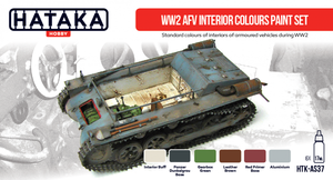Hataka HTK-AS37 WW2 AFV Interior Colors paint set (6x17ml)