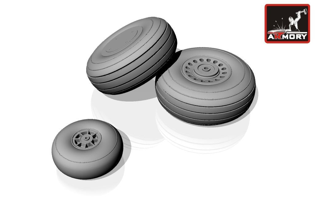 Armory Models AW48306 A-20A Boston wheels, early 1/48