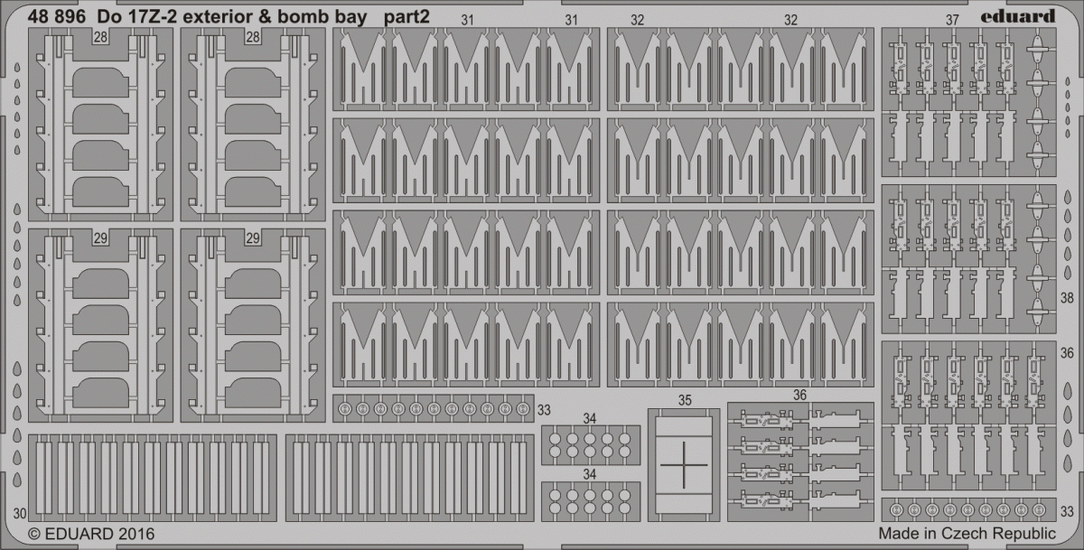 Eduard 48896 Do 17Z-2 exterior &amp;amp; bomb bay ICM 1/48 – imagen 2