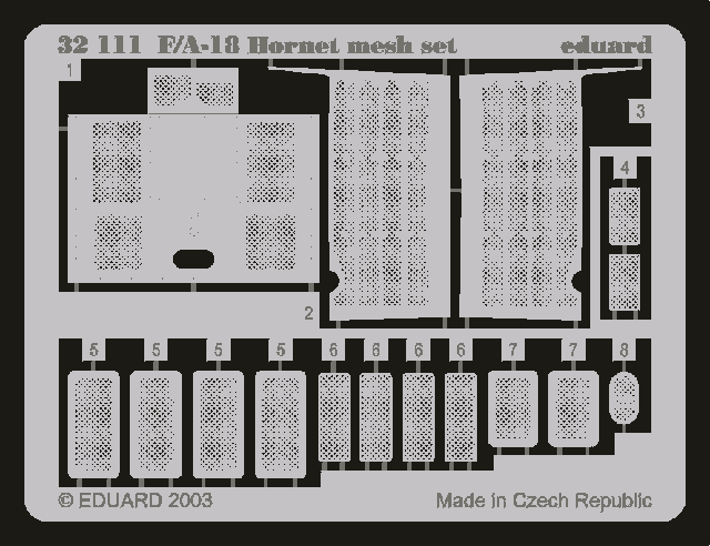 Eduard 32111 F-18 mesh set 1/32 ACADEMY