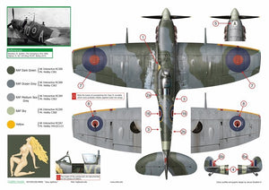 Exito ED72003 DECALS Sexy Spitfires - Supermarine Spitfire LF Mk Vb - VIII - IXe 1/72 – zdjęcie 8