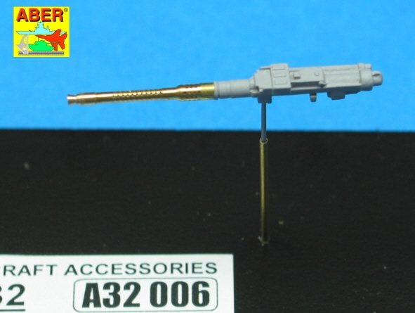 Aber A32006 Set of 2 barrels for German 13mm aircraft machine guns MG 131 (middle type) 1/32 – immagine 4