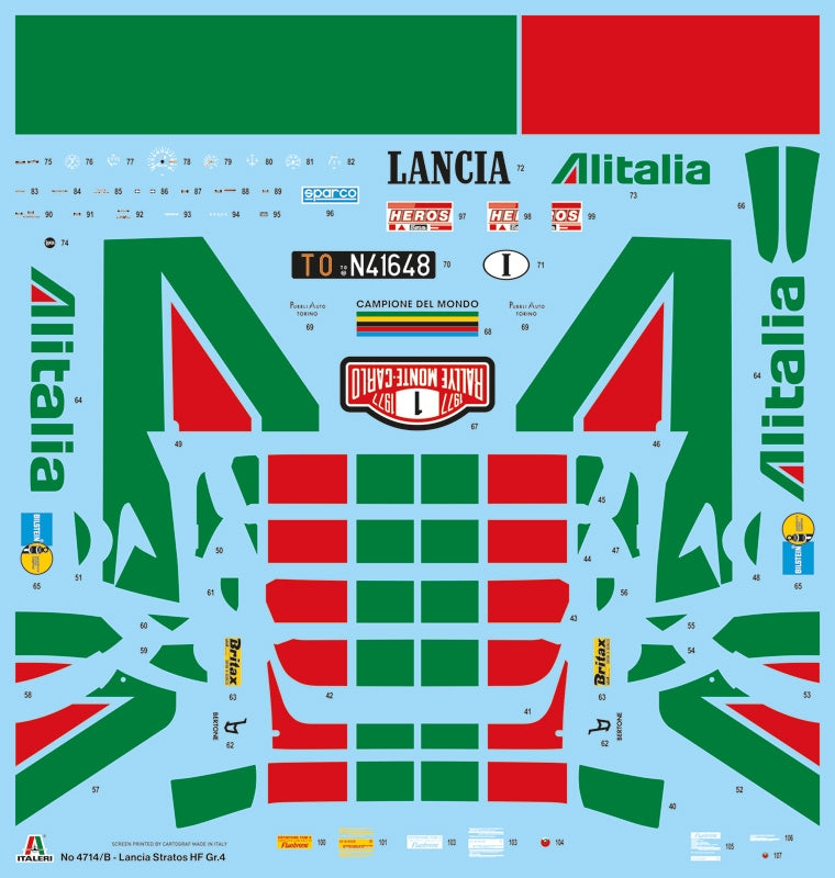 Italeri 4714 Lancia stratos HF Gr.4 Monte Carlo 1977 1/12 – Bild 23