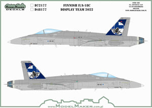 ModelMaker Decals D48177 Finnish F/A-18C Display Team 2022 1/48