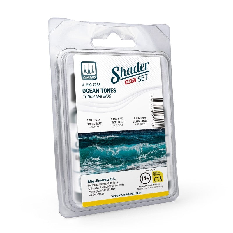 Ammo of Mig 7333 Matt SHADER Set Ocean Tones