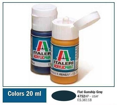 Italeri 4752AP FLAT GUNSHIP GRAY 20ml