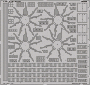 Eduard 32397 B-17E/ F engines HK MODELS 1/32