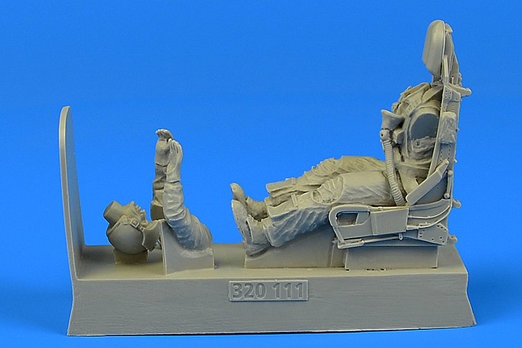 Aerobonus 320111 Figurine de pilote de l&amp;#39;USAF pour F-100 avec siège éjectable pour maquette Trumpeter au 1/32