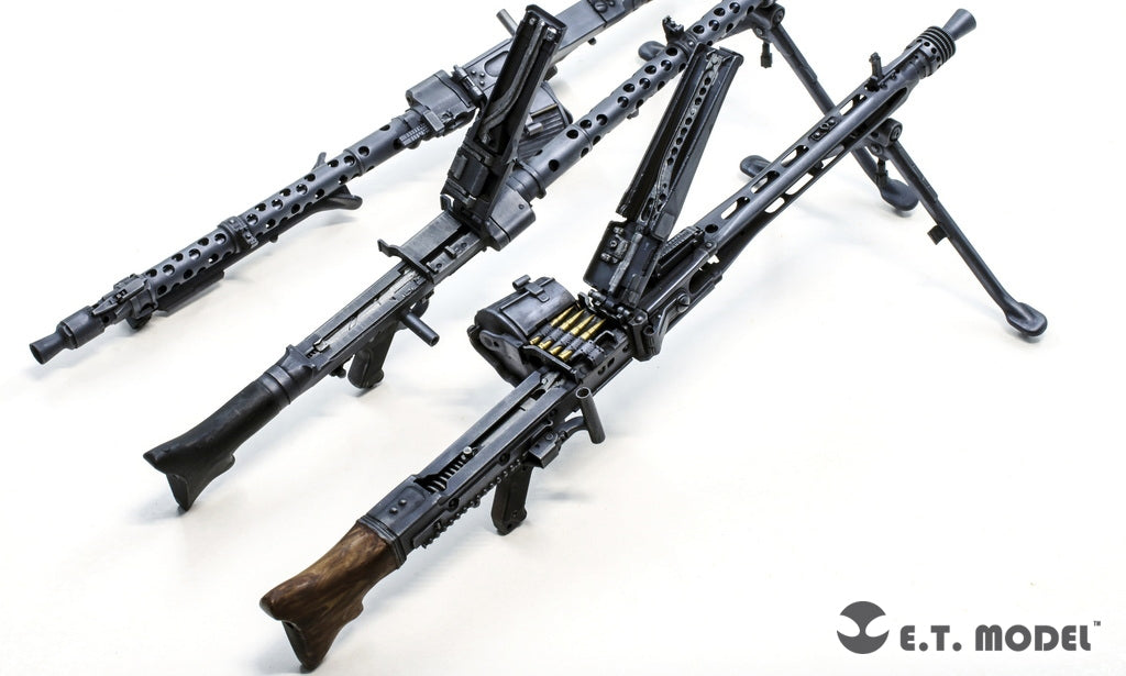 E.T. Model P06-001 WWII German Mg42 Machine Gun &amp;amp; Ammo Box (3D Printed) 1/6 – imagen 8