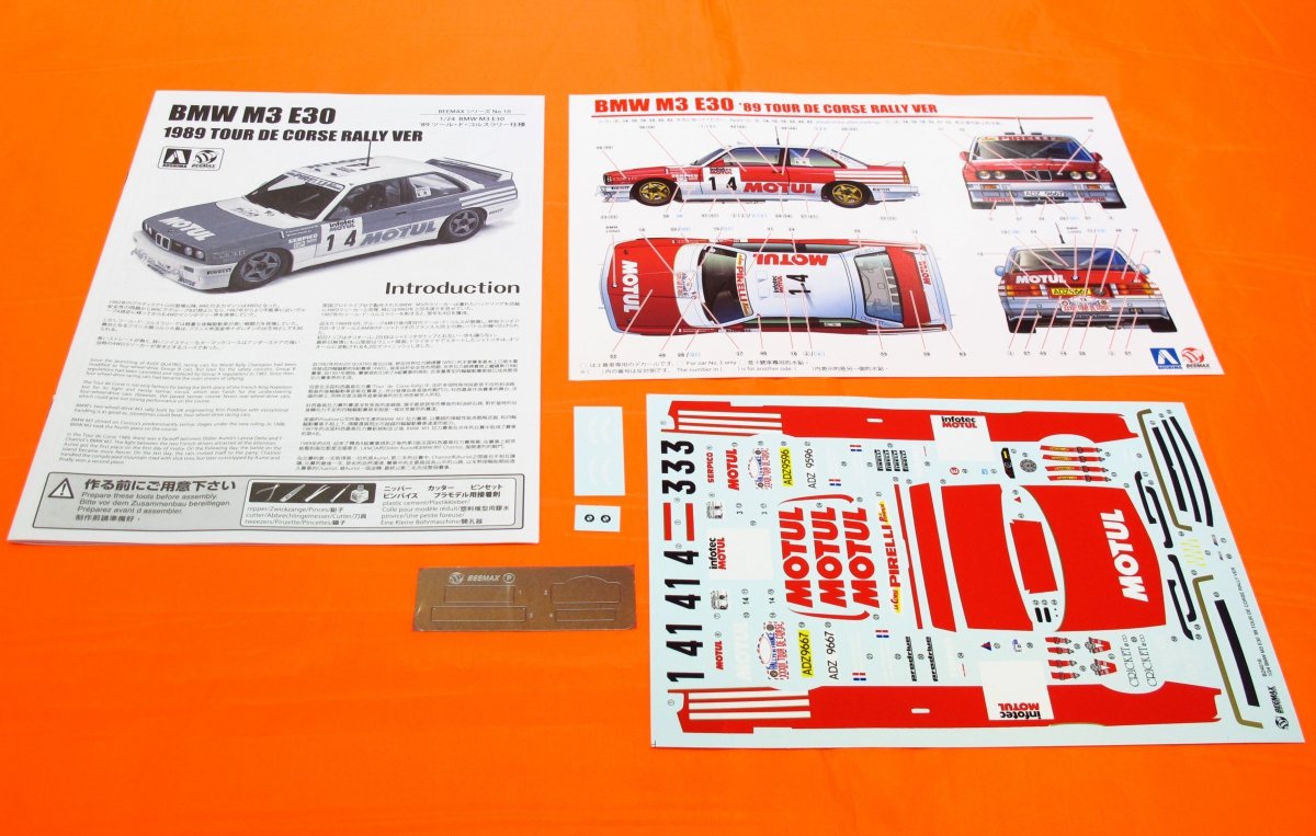 Beemax 24016 BMW M3 E30 Tour De Corse Rally Group 1/24 – imagen 6