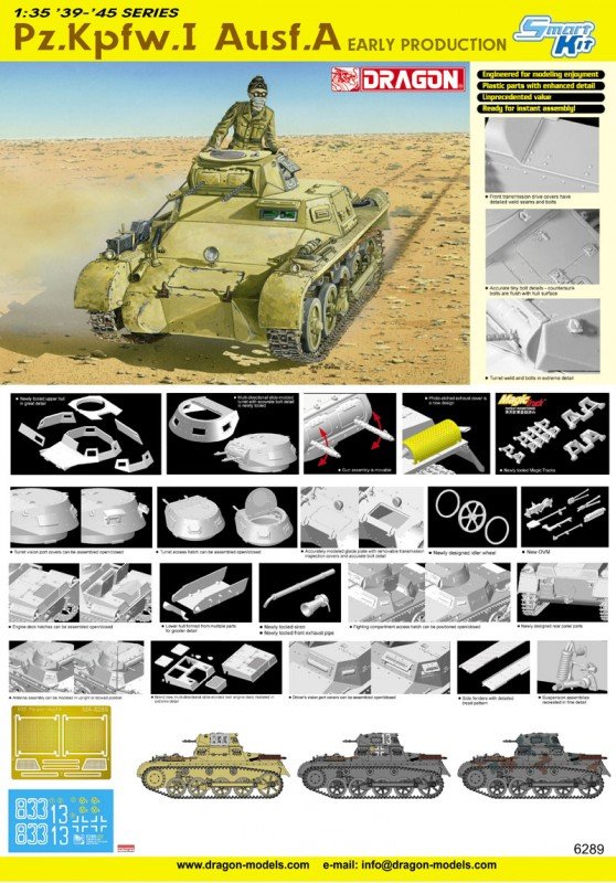 Dragon 6289 Pz.Kpfw. I Ausf. A 1/35 – imagen 2