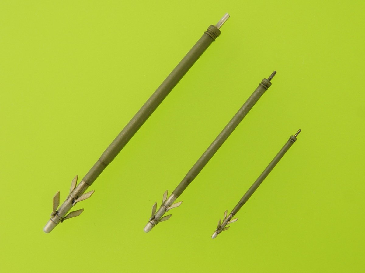 Master AM-72-110 Mi-24 (Hind D/E) - JakB-12.7 machine gun barrel and DUAS probe (metal and resin parts) 1/72 – Bild 11