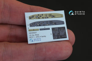Quinta Studio QD35007 KFZ 1-4 3D-Printed &amp;amp; coloured Interior on decal paper (for ICM kits) 1/35 – immagine 2