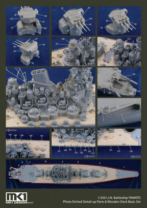 MK1 Design MD-35023 New Yamato Wooden Deck 1/350 – imagen 5