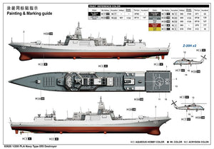 Trumpeter 03620 Chinese Navy Type 055 guided missile destroyer 1/200 – Bild 4