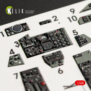 KELIK K48056 F-4G INTERIOR 3D DECALS FOR MENG KIT 1/48 – Bild 5