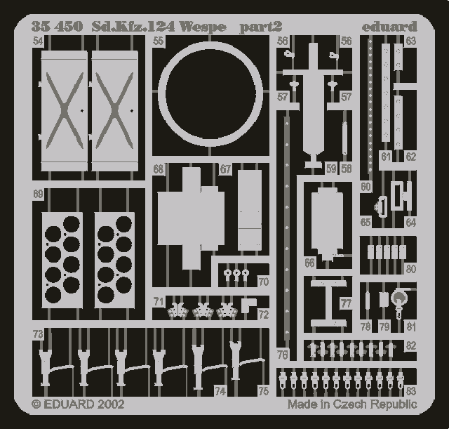 Eduard 35450 Sd. Kfz.124 Wespe 1/35 Tamiya – image 2