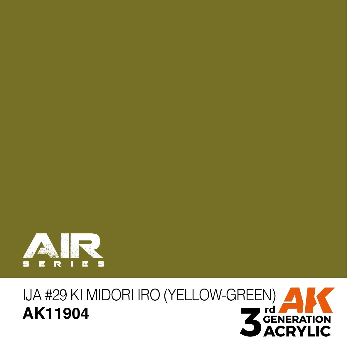 AK Interactive AK11904 IJA #29 KI MIDORI IRO (JAUNE-VERT) – AIR 17ml