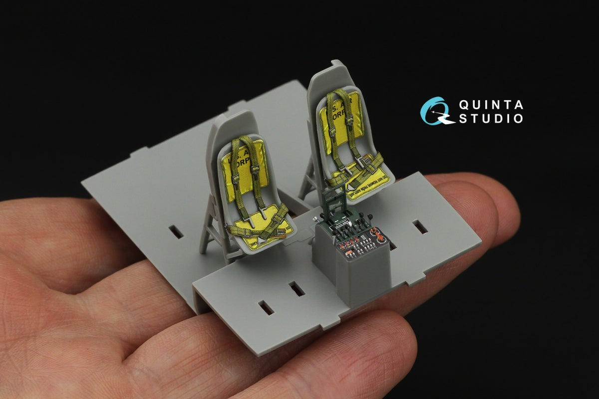 Intérieur imprimé en 3D et coloré sur papier décalcomanie pour Boeing B-17F (modèles HK, Eduard) de Quinta Studio QDS-48542 (petite version) à l&amp;#39;échelle 1/48 – image 10