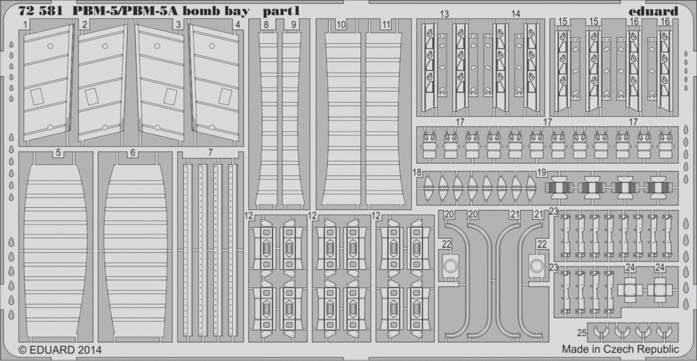 Eduard 72581 Baie à bombes PBM-5/PBM-5A 1/72 MINICRAFT – image 2