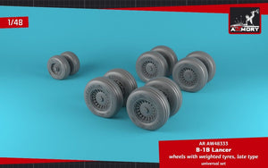 Armory Models AW48333 B-1B Lancer wheels w/ weighted tires, late 1/48 – image 3