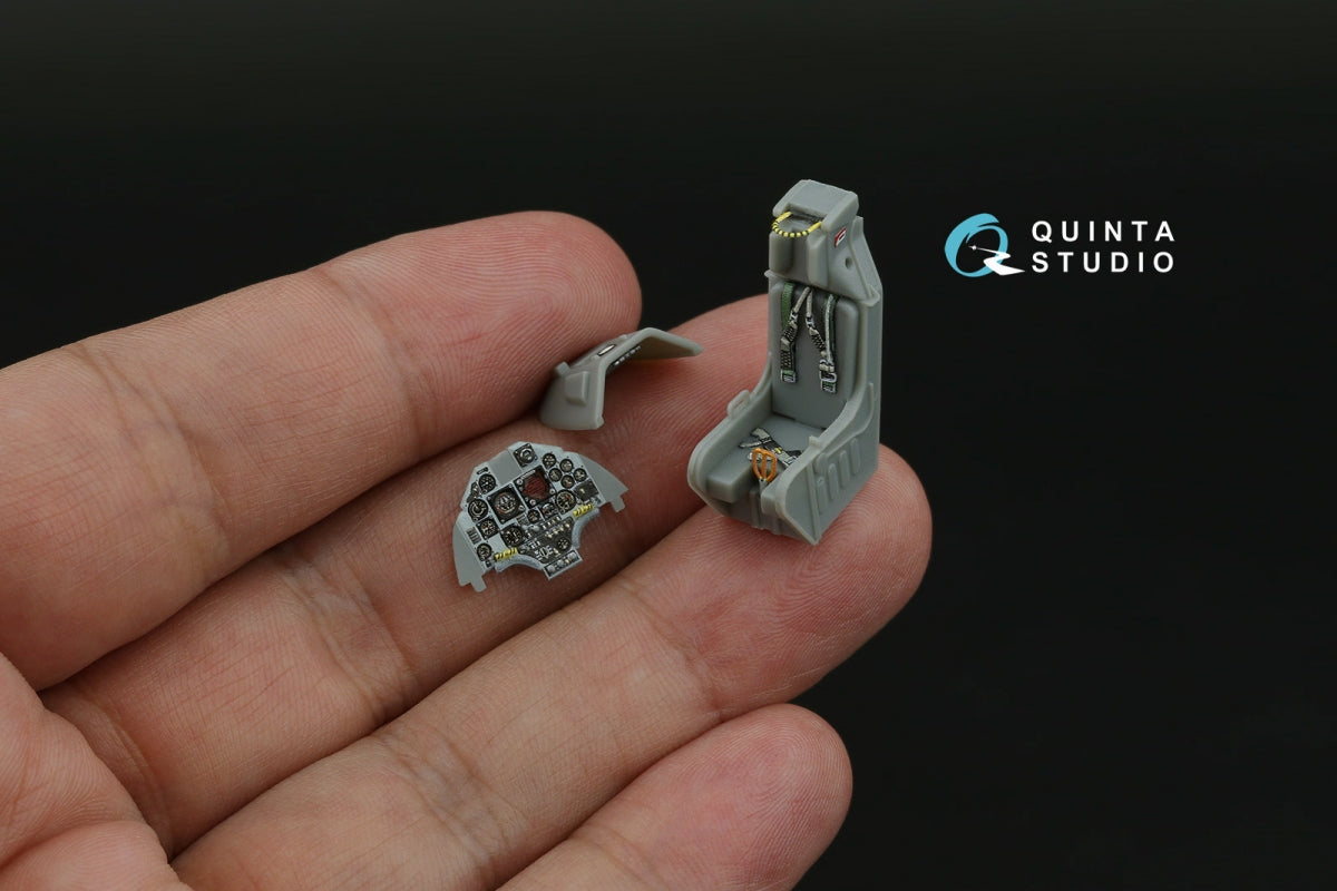 Quinta Studio QD48620 A-4F Skyhawk 3D-Printed &amp; coloured Interior on decal paper ( Hobby Boss ) 1/48