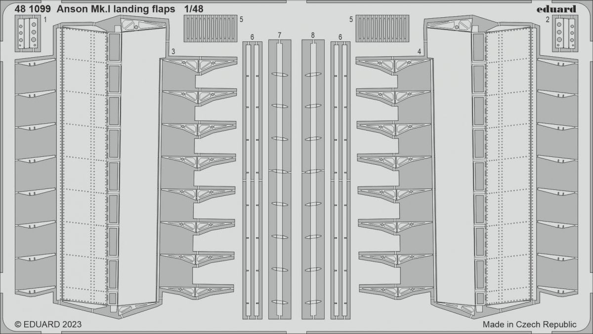 Eduard 481099 Anson Mk. And landing flaps AIRFIX 1/48
