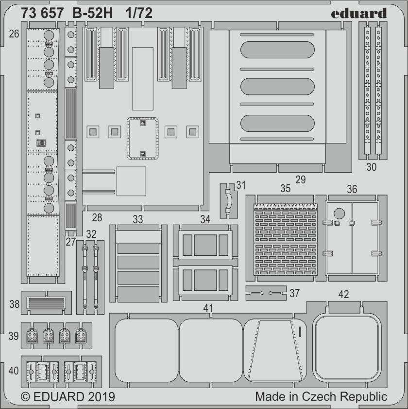 Eduard 73657 B-52H interior 1/72 MODELCOLLECT – imagen 2