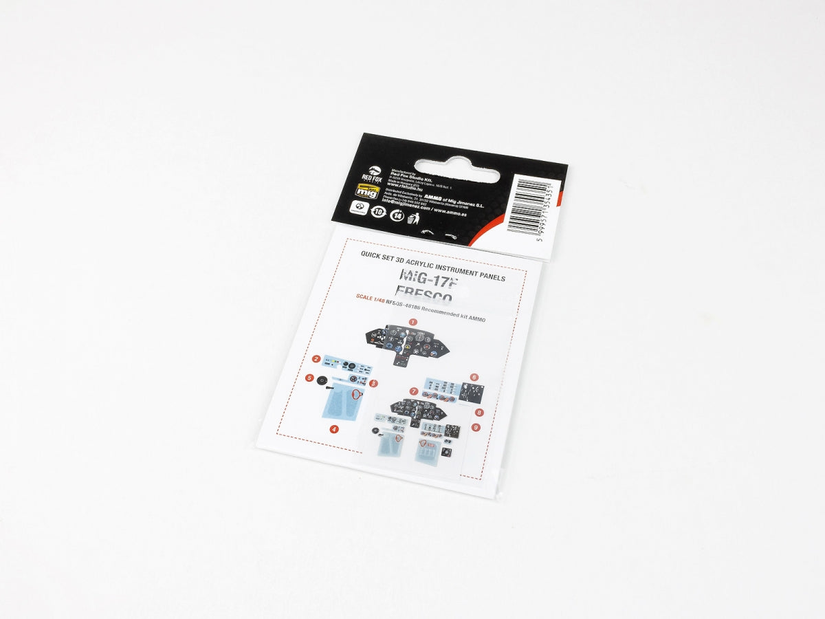 Red Fox Studio QS-48186 MiG-17F Fresco 3D colored resin IP 1/48 – image 2