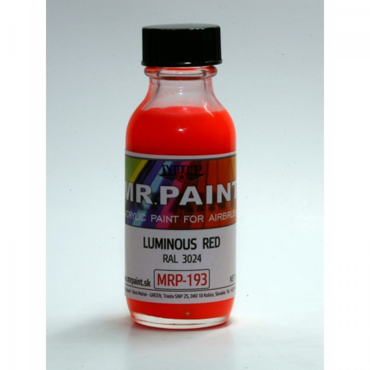 MR. Paint MRP-193 LUMINOUS RED RAL 3024 30ml – imagen 2