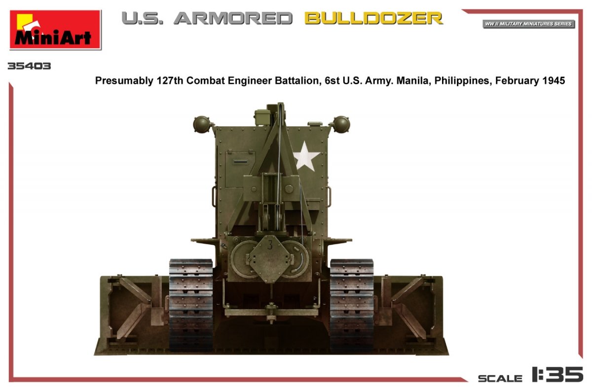 MiniArt 35403 U.S. ARMORED BULLDOZER 1/35 – zdjęcie 8