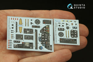 Quinta Studio QD32166 Do 335A-12 3D-Printed &amp;amp; coloured Interior on decal paper (Zoukei-Mura) 1/32 – immagine 17