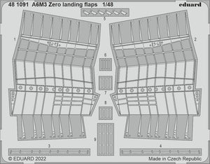 Eduard 481091 A6M3 Zero landing flaps EDUARD 1/48