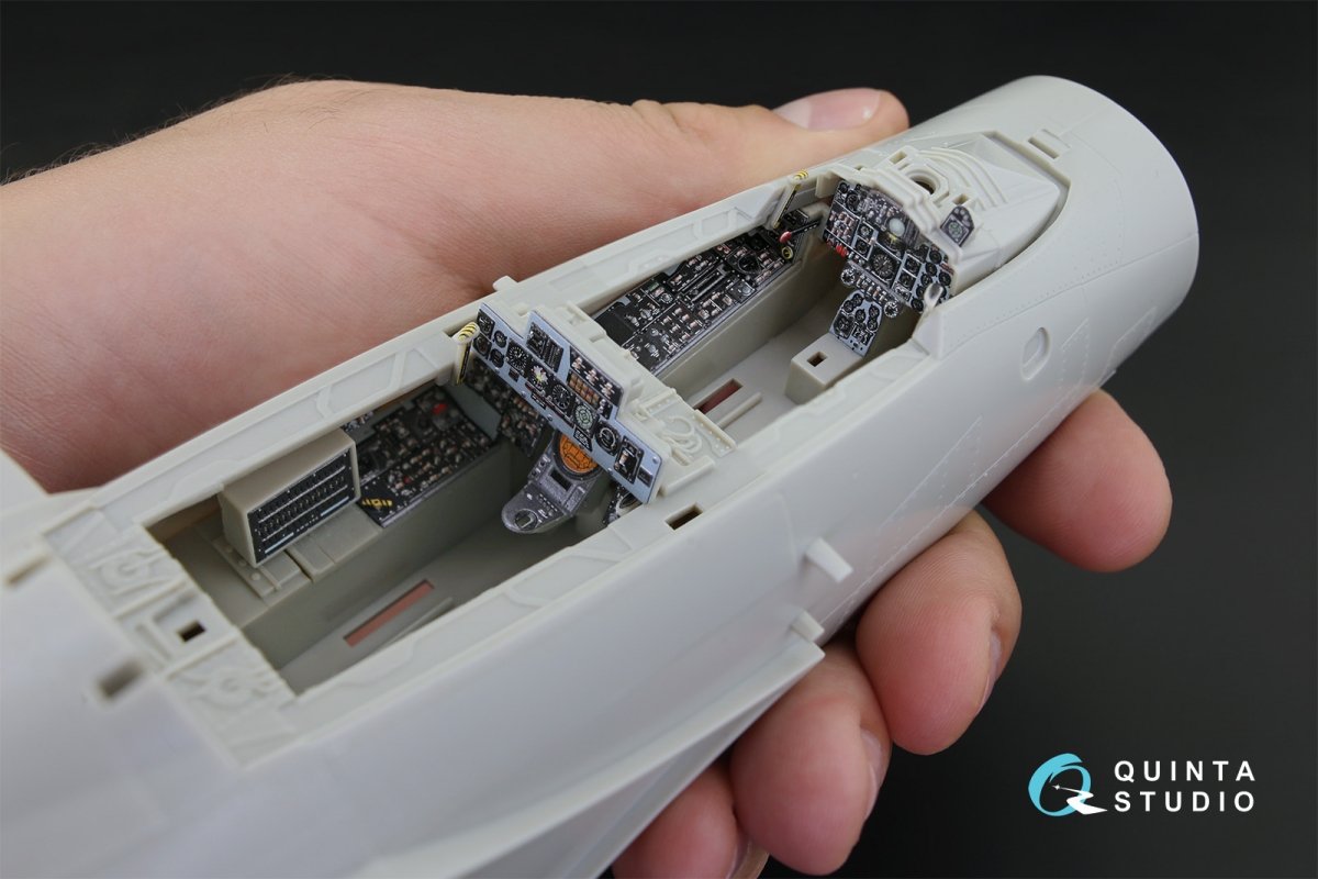 Quinta Studio QD32037 F-4J 3D-Printed &amp;amp; coloured Interior on decal paper (for Tamiya kit) 1/32 – immagine 8