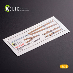 KELIK K32001 GLOSTER GLADIATOR MK.II INTERIOR 3D DECALS FOR ICM KIT 1/32 – immagine 4