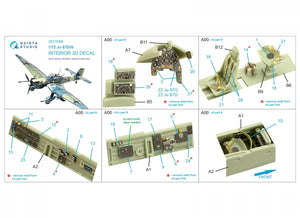 Quinta Studio QD72059 Ju 87 D/G 3D-Printed &amp;amp; coloured Interior on decal paper (Academy/Special Hobby) 1/72 – immagine 2