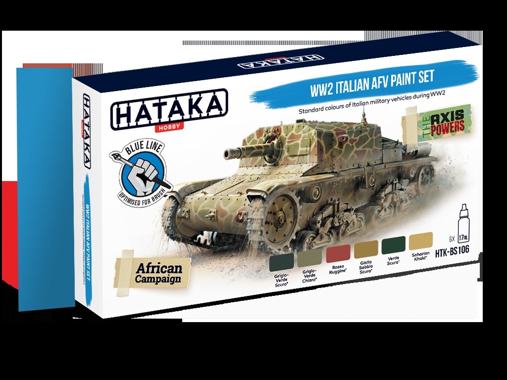 Hataka HTK-BS106 Kit de peinture AFV italienne WW2 (6x17 ml) – image 2