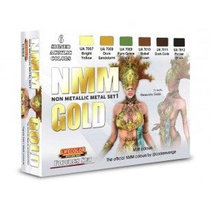 Coffret de peinture acrylique Lifecolor CS53 NMM Or 6 x 22 ml