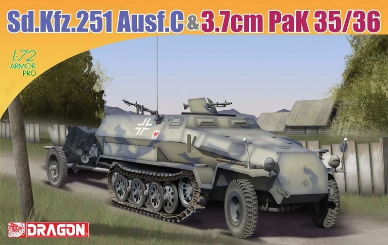 Dragon 7352 SdKfz.251, Ausf.C avec Pak35/36 (1/72)